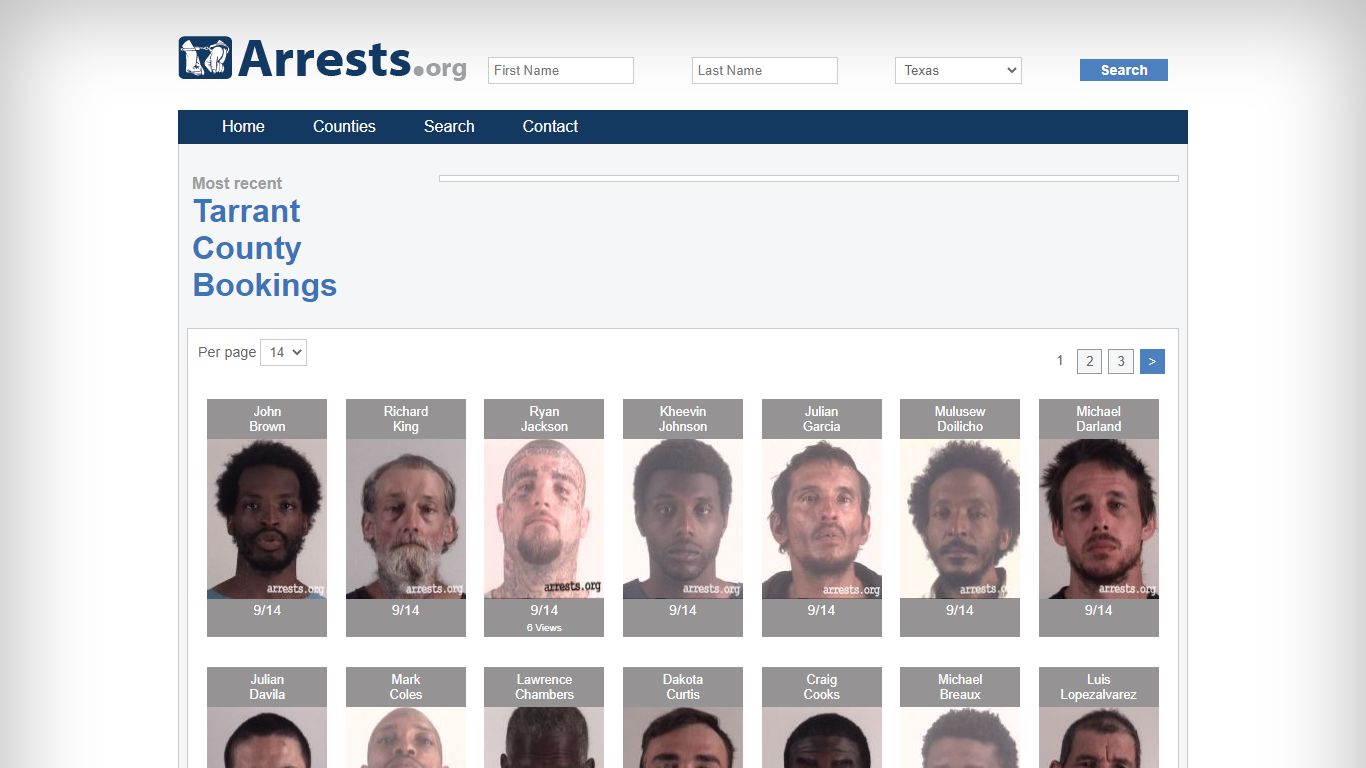 Tarrant County Arrests and Inmate Search